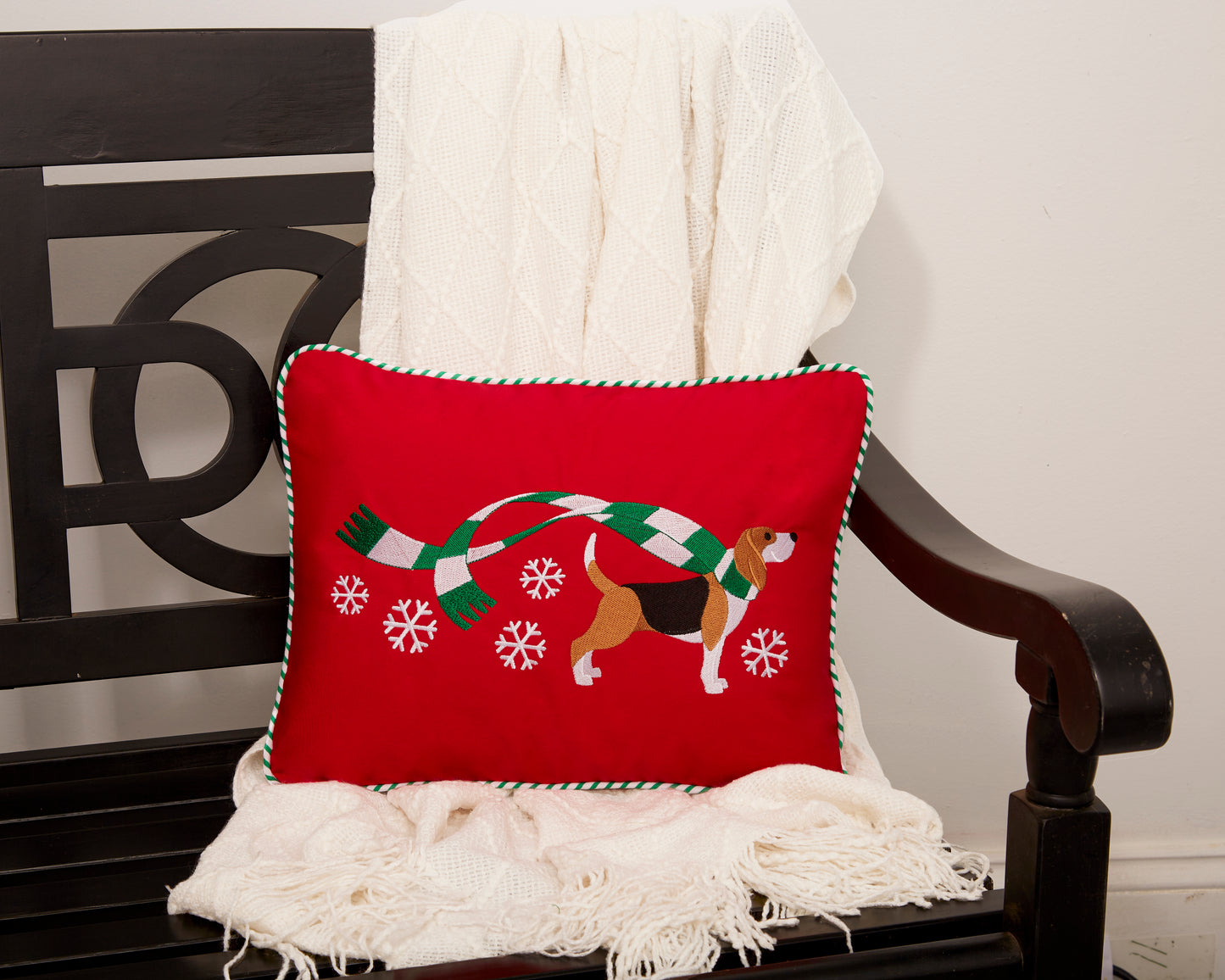 "Wrapped Up for Christmas" Pillow-20 Breeds Available