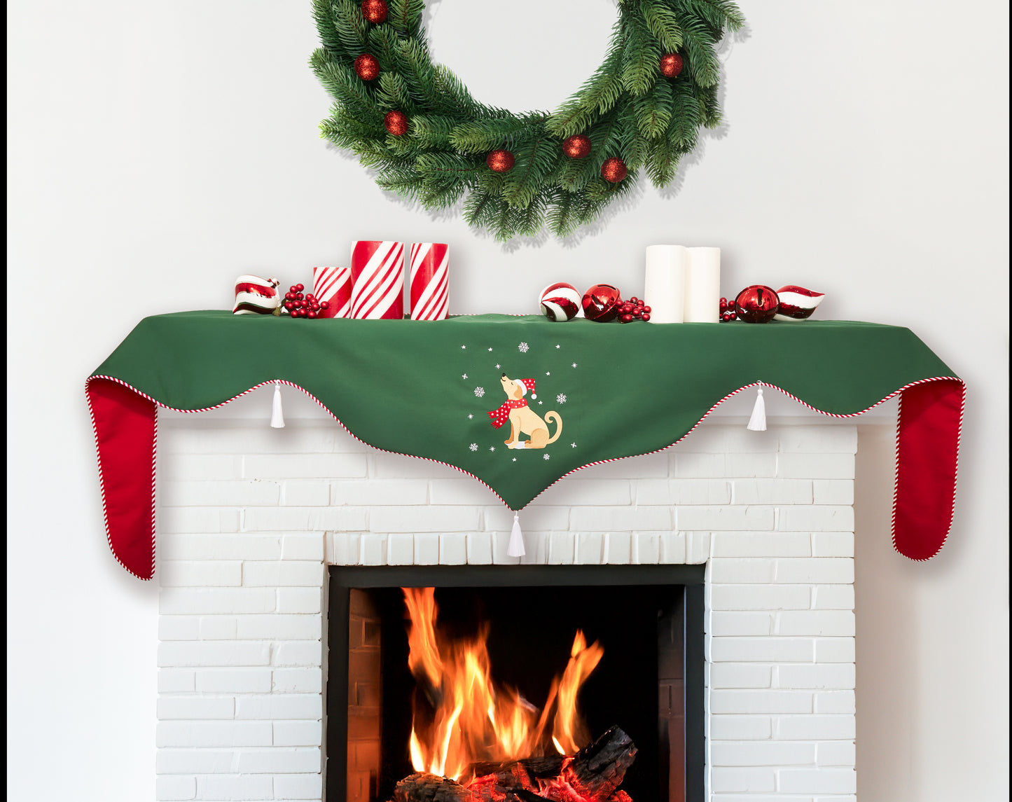 "Snow Buddy" Mantel Scarf