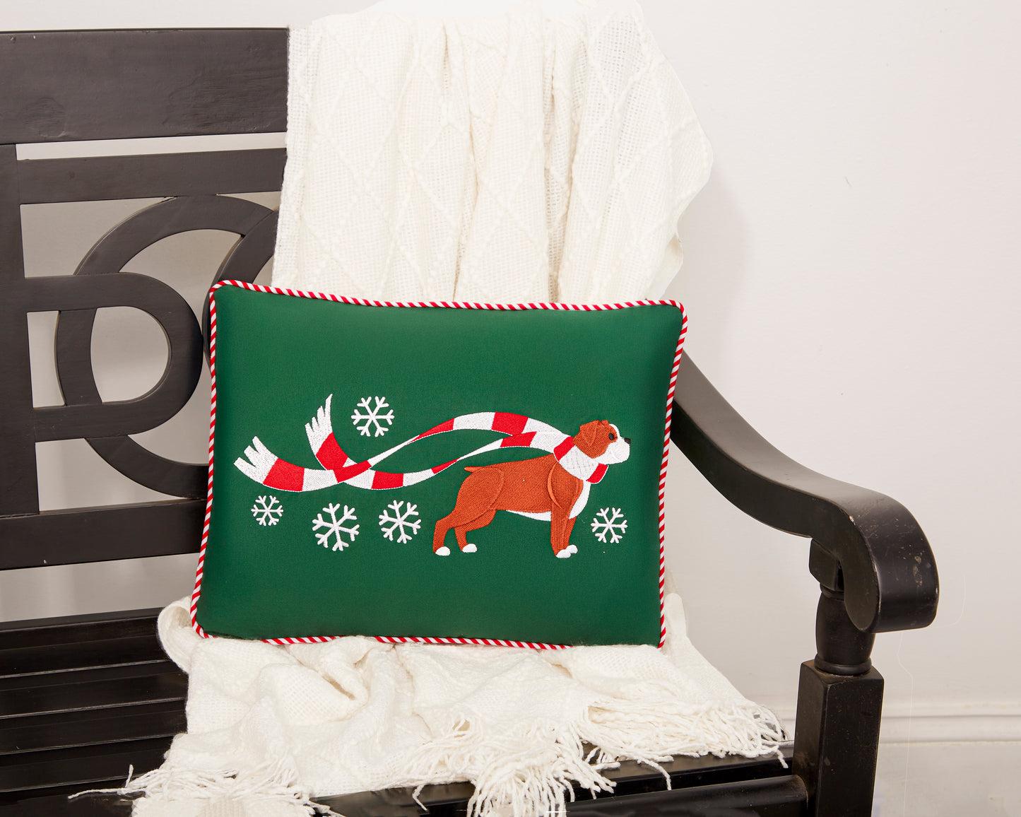 "Wrapped Up for Christmas" Pillow-20 Breeds Available