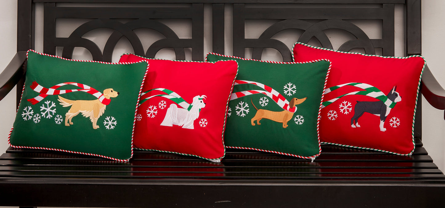 "Wrapped Up for Christmas" Table Runner-20 Breeds Available