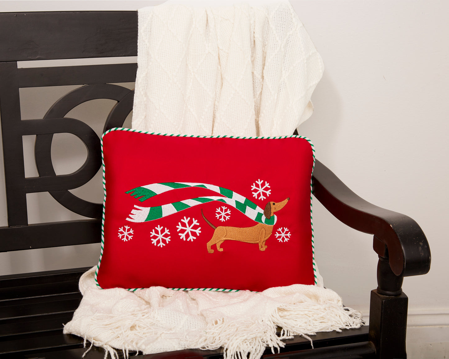 "Wrapped Up for Christmas" Pillow-20 Breeds Available
