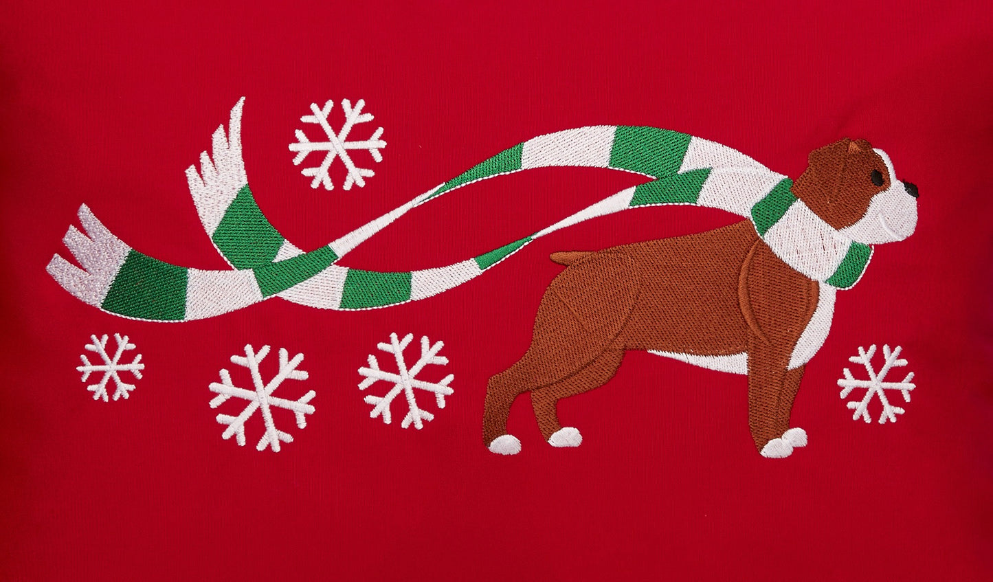 "Wrapped Up for Christmas" Bulldog