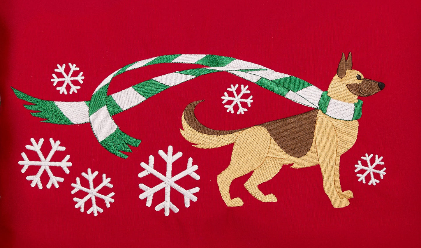 "Wrapped Up for Christmas" Mantel Scarf-20 Breeds Available