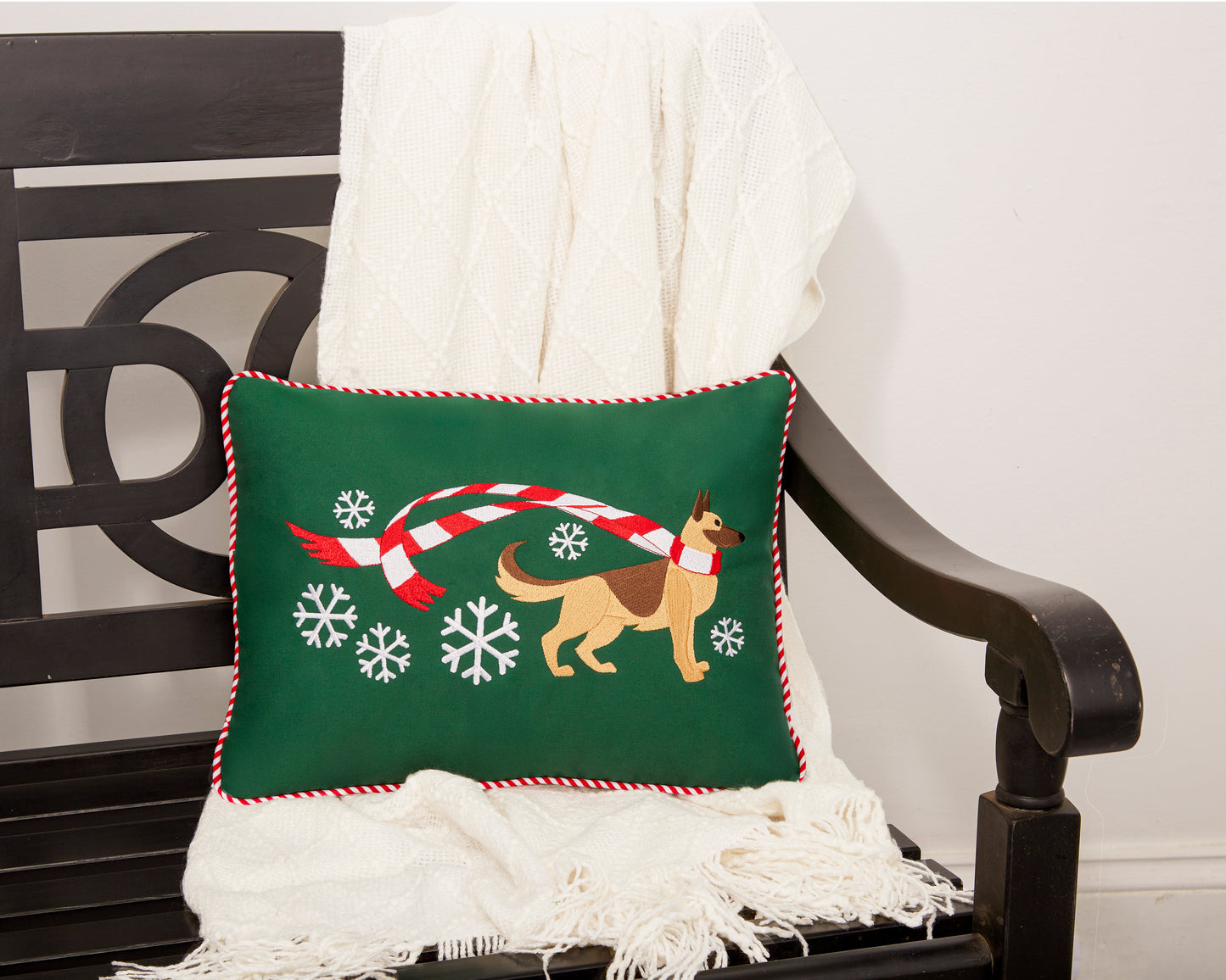 "Wrapped Up for Christmas" Pillow-20 Breeds Available