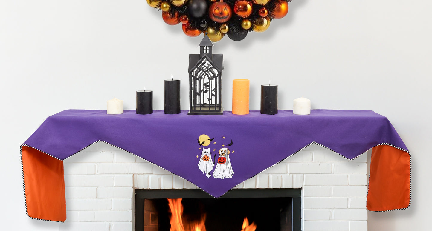 Ghost Dog and Cat Mantel Scarf