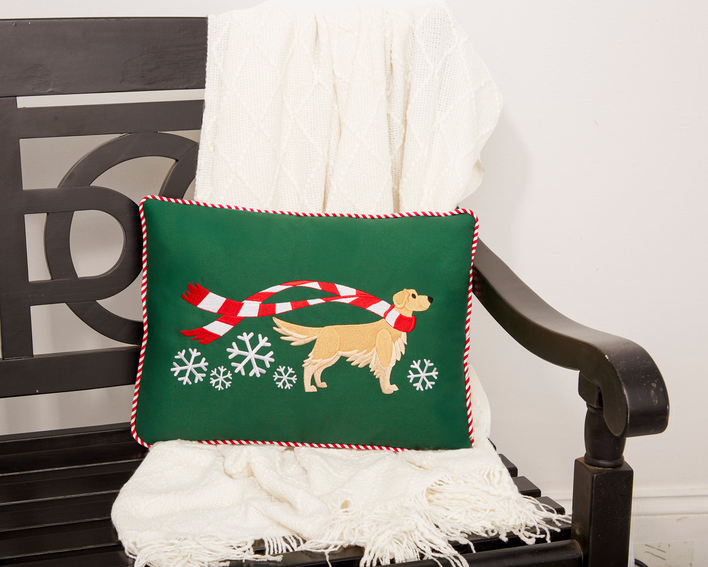 "Wrapped Up for Christmas" Pillow-20 Breeds Available