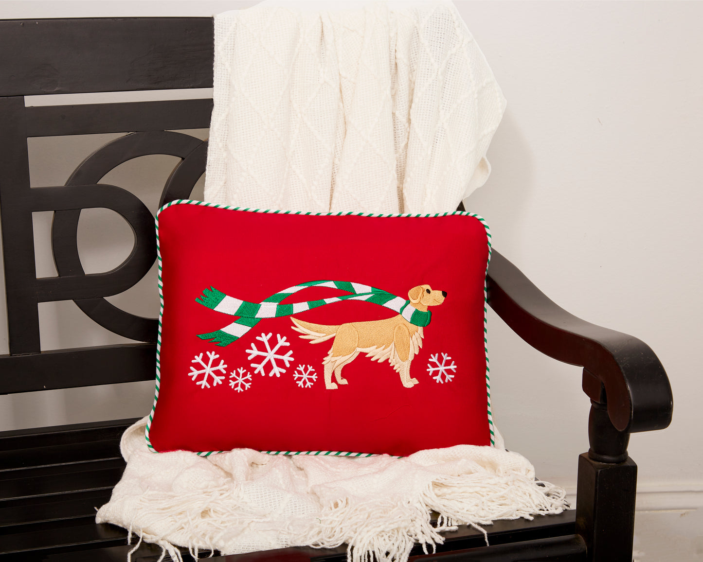 "Wrapped Up for Christmas" Pillow-20 Breeds Available