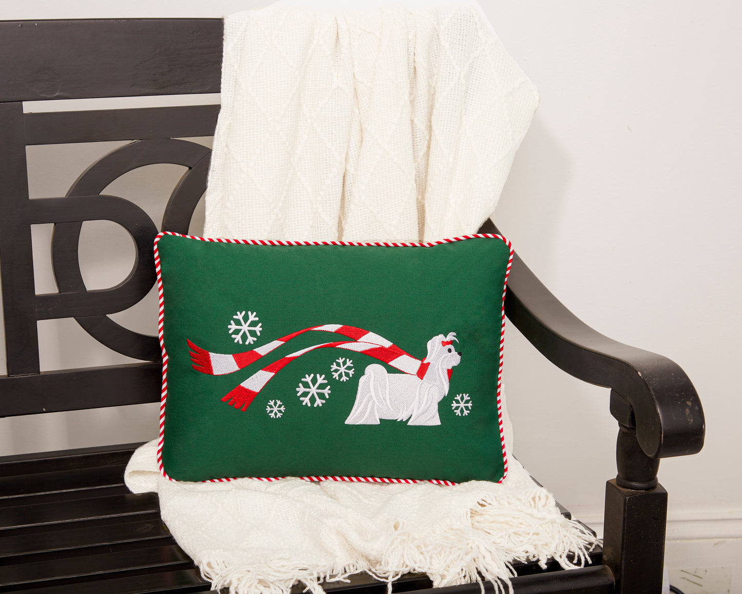 "Wrapped Up for Christmas" Pillow-20 Breeds Available