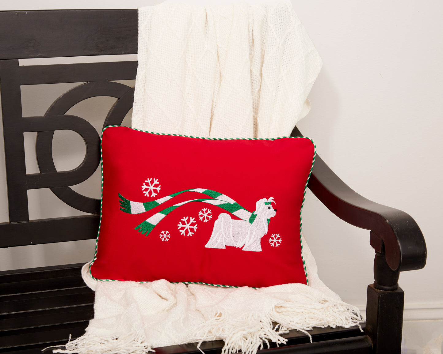 "Wrapped Up for Christmas" Pillow-20 Breeds Available