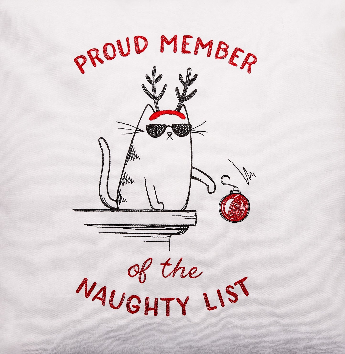"Naughty List" Pillow