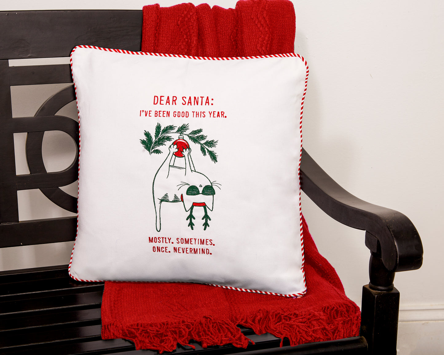 "Dear Santa…I’ve Been (Kind of) Good" Pillow