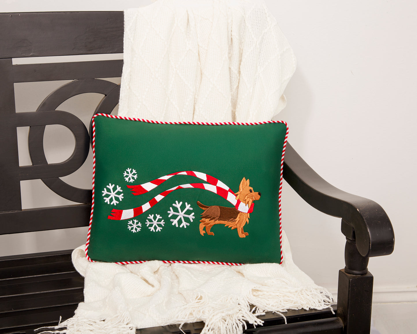 "Wrapped Up for Christmas" Pillow-20 Breeds Available