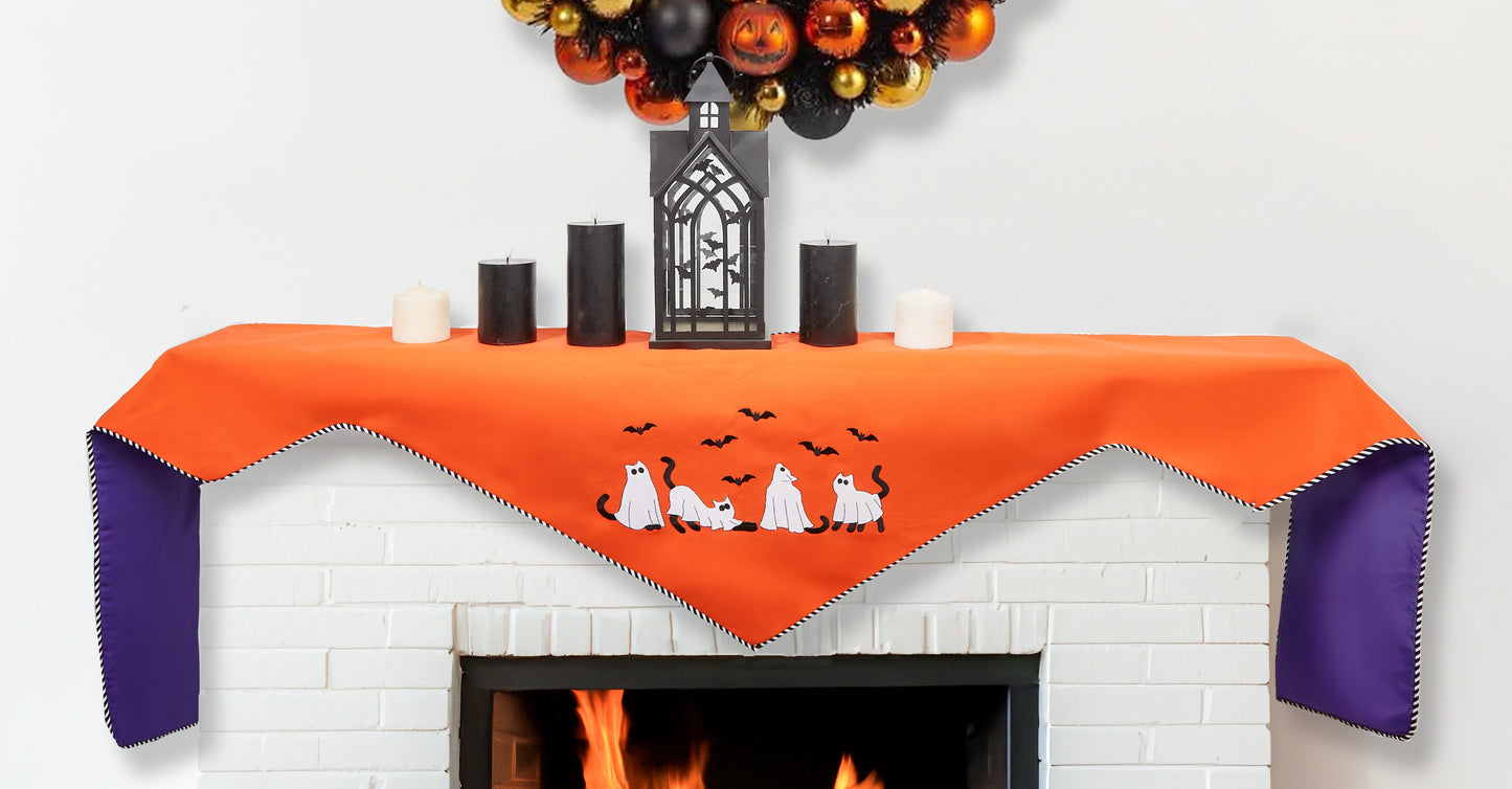 Ghost Cats Mantel Scarf