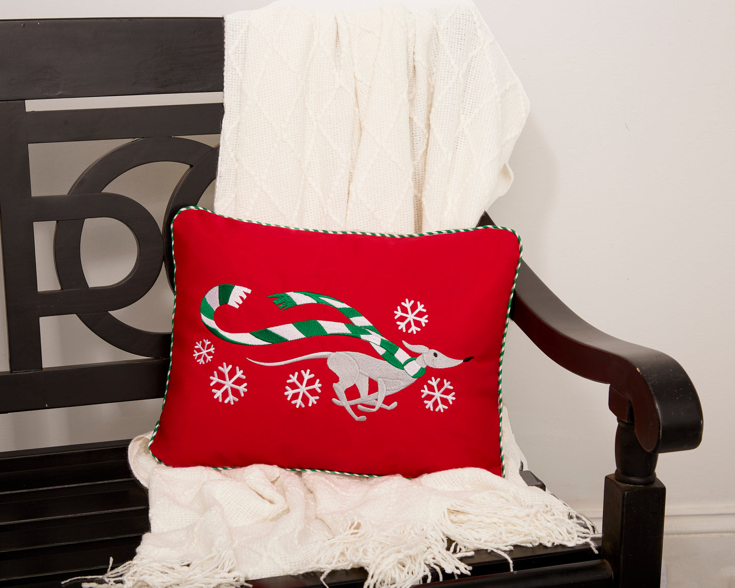 "Wrapped Up for Christmas" Pillow-20 Breeds Available