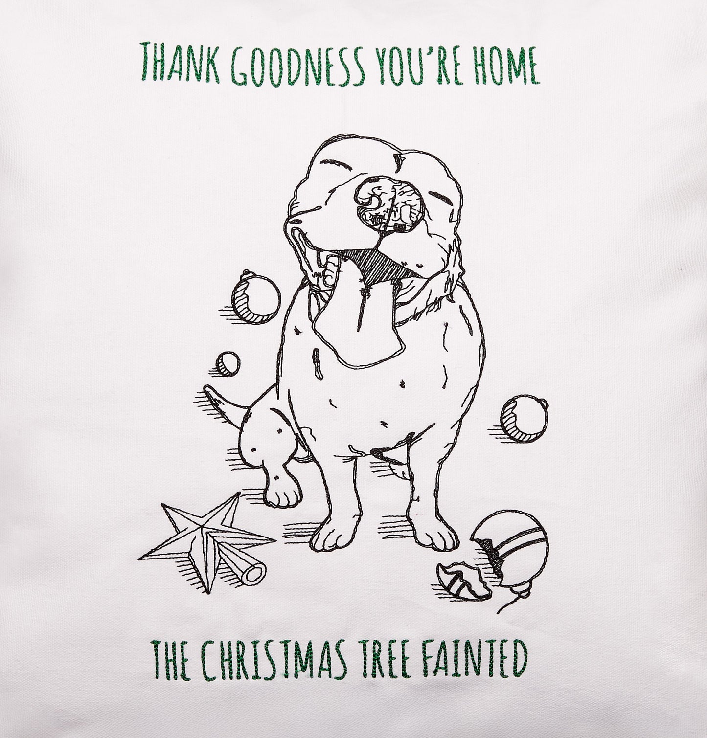 "Tree Fainted" Pitbull Pillow