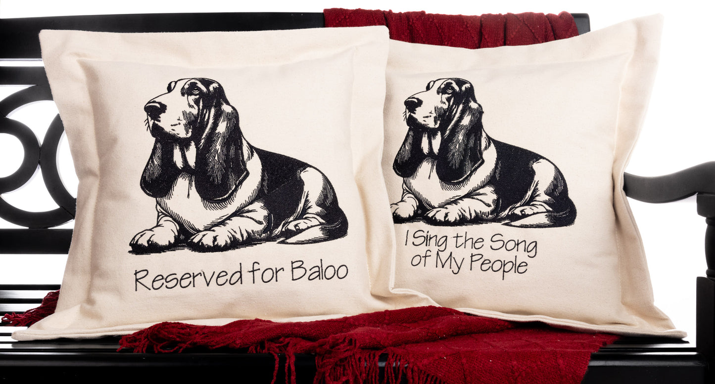 Basset Hound Pillow