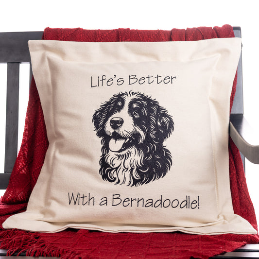 Bernadoodle Pillow