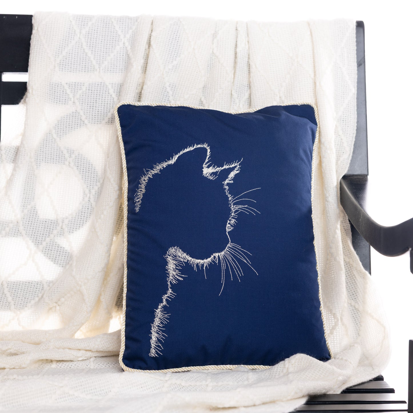 Cat Silhouette Pillow