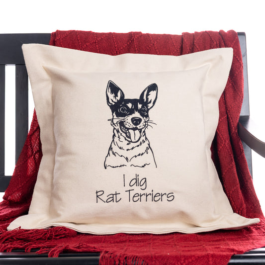 Rat Terrier Pillow