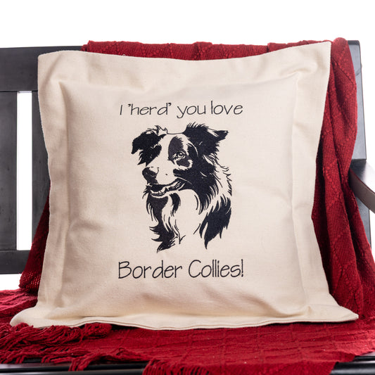 Border Collie Pillow