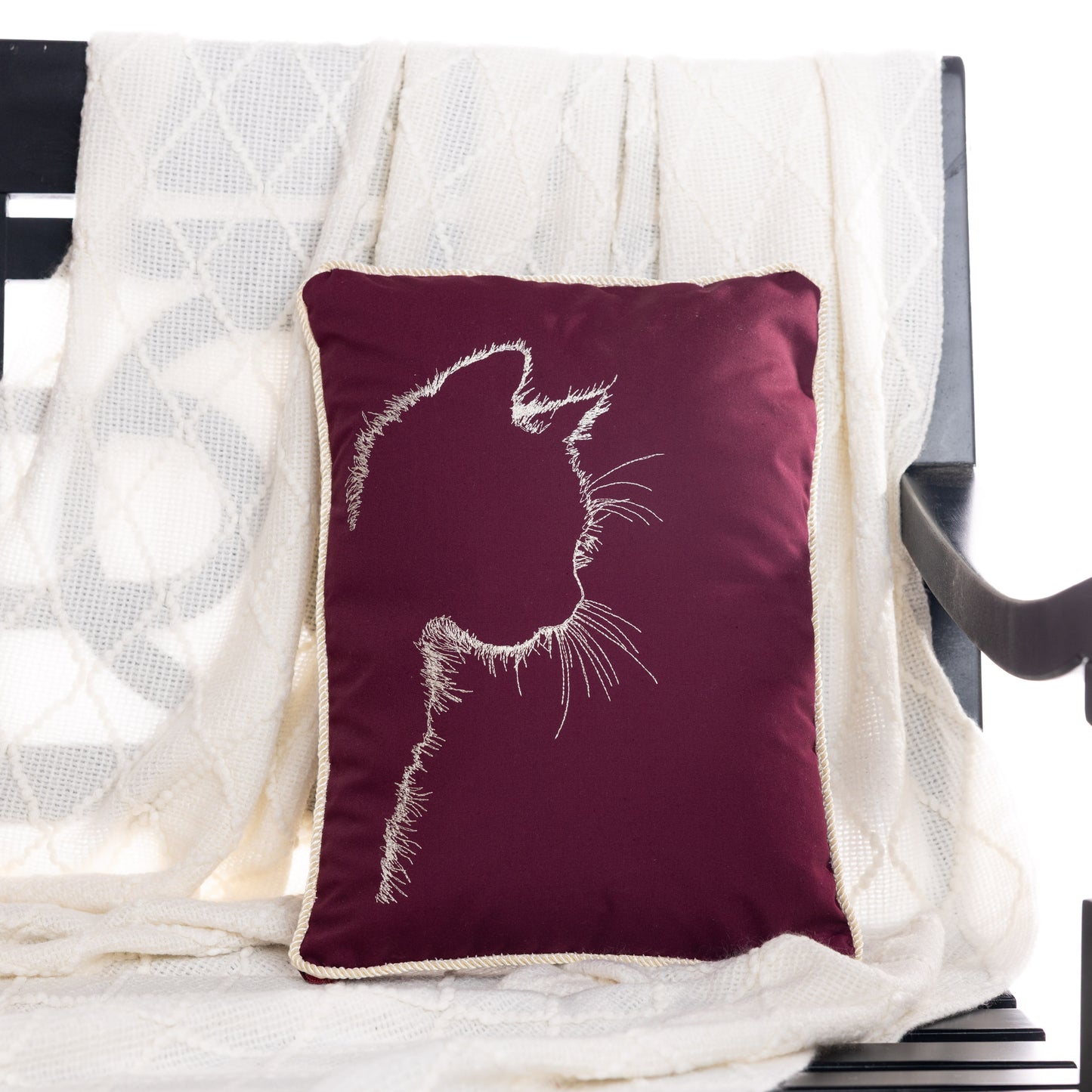 Cat Silhouette Pillow