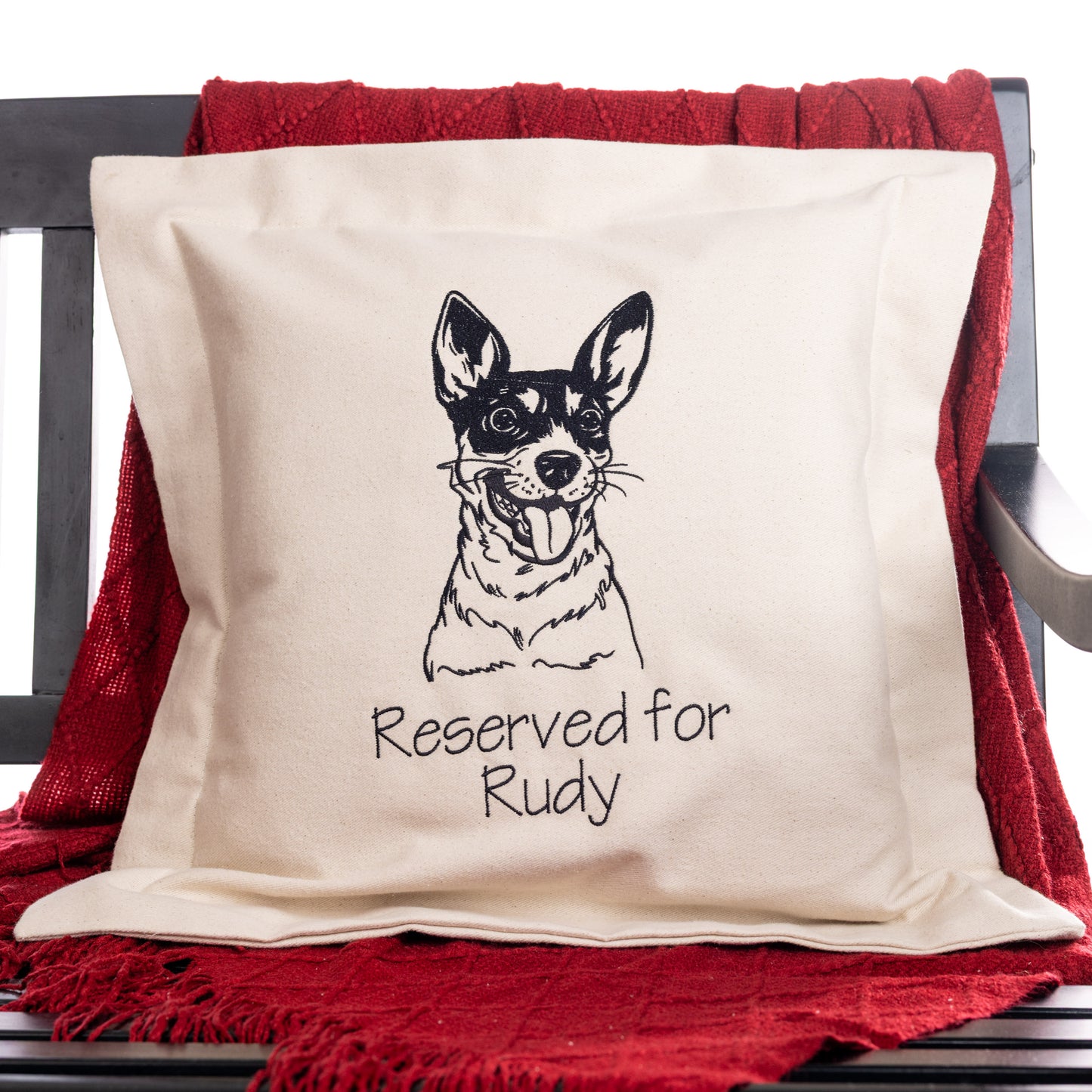Rat Terrier Pillow
