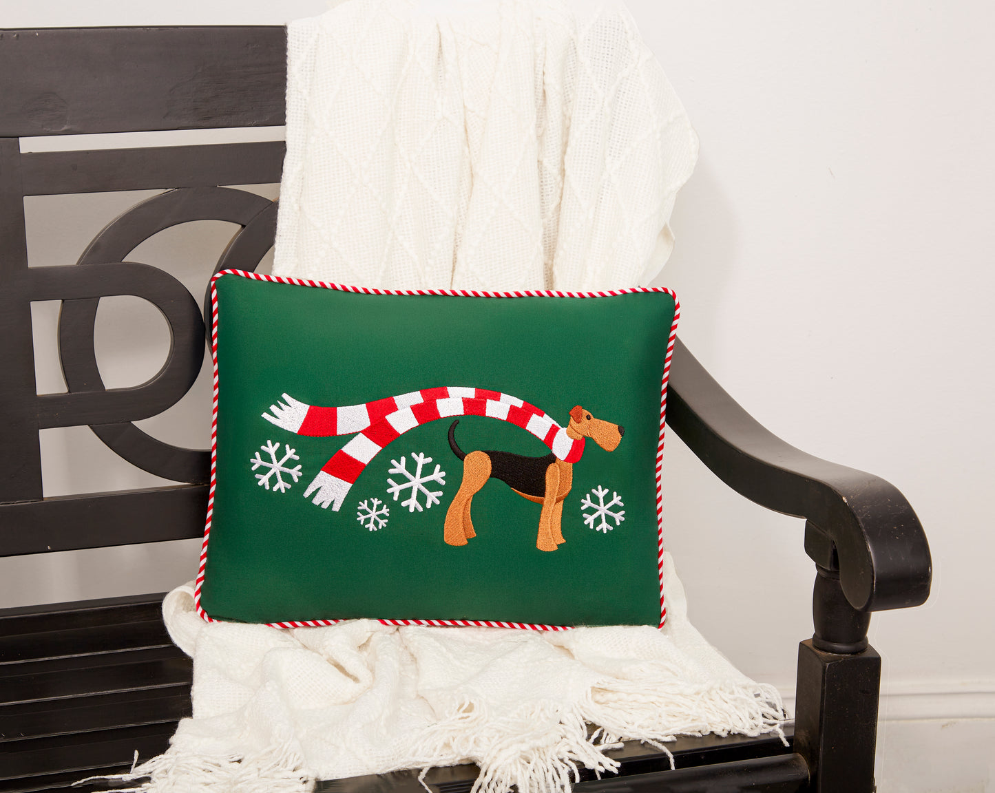 "Wrapped Up for Christmas" Pillow-20 Breeds Available