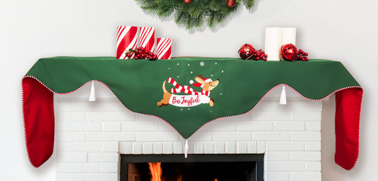 "Be Joyful" Mantel Scarf