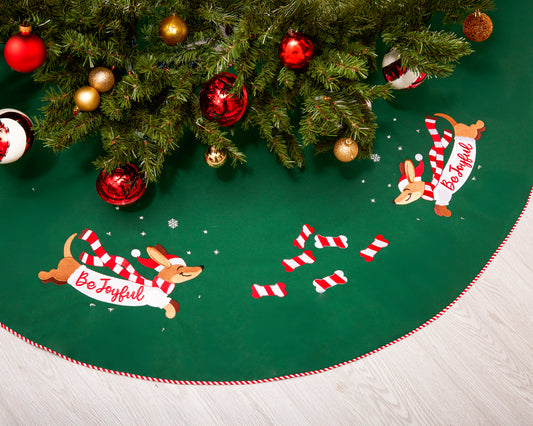 "Be Joyful" Tree Skirt