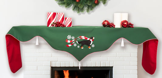 "Wrapped Up for Christmas" Mantel Scarf-20 Breeds Available