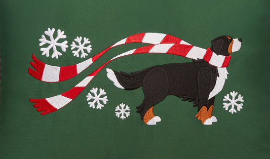 "Wrapped Up for Christmas" Bernese Mt. Dog