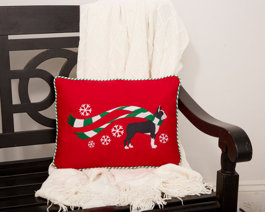 "Wrapped Up for Christmas" Pillow-20 Breeds Available