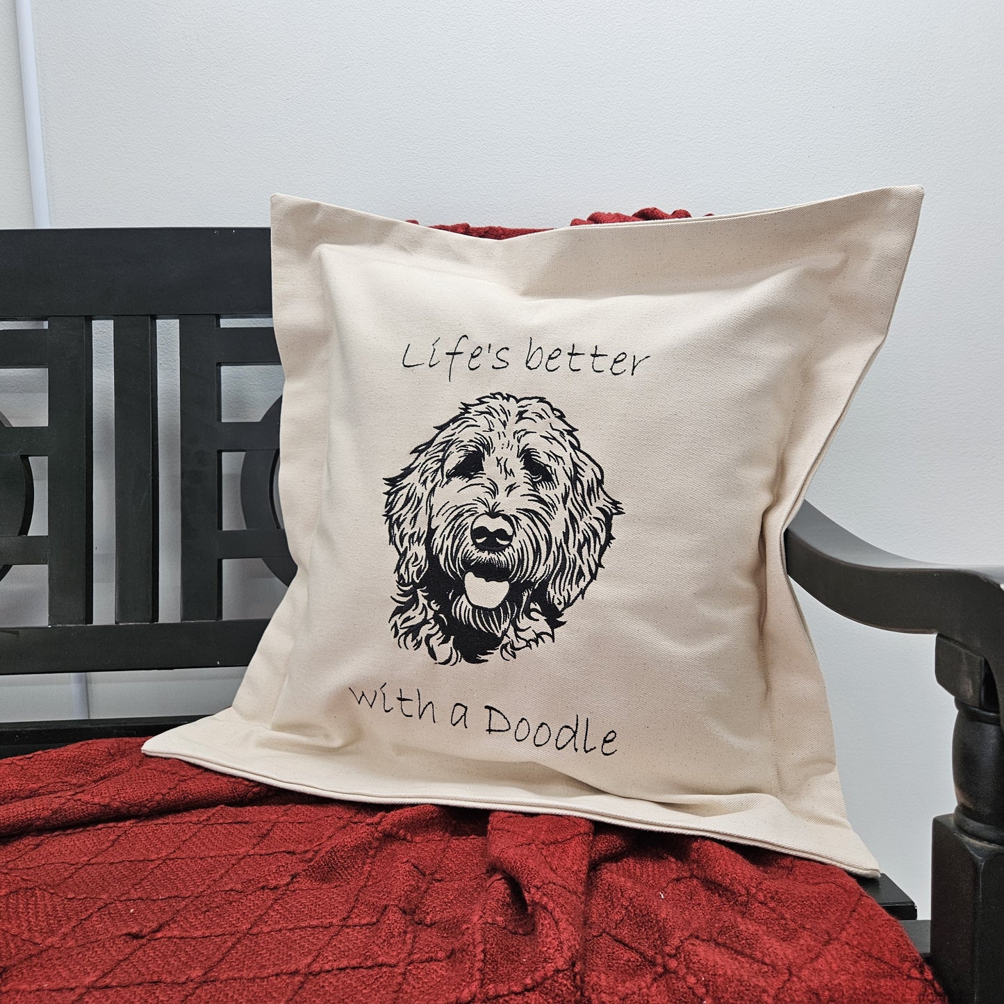 Life's Better with a Doodle Pillow