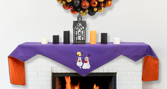 Ghost Dog and Cat Mantel Scarf