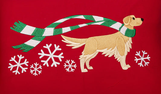 "Wrapped Up for Christmas" Golden Retriever