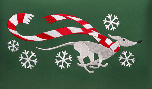 "Wrapped Up for Christmas" Greyhound