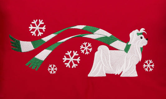 "Wrapped Up for Christmas" Maltese