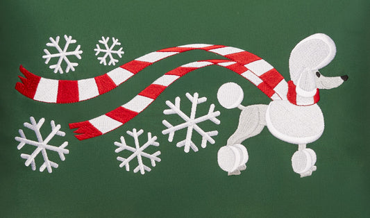 "Wrapped Up for Christmas" Poodle