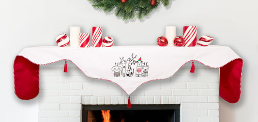 Reindogs Mantel Scarf