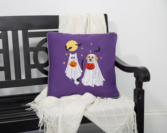 Ghost Dogs and Cats pillow