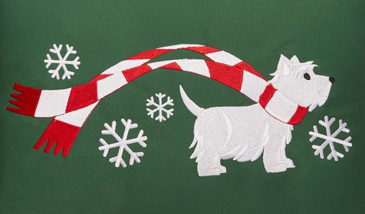 "Wrapped Up for Christmas" West Highland White Terrier
