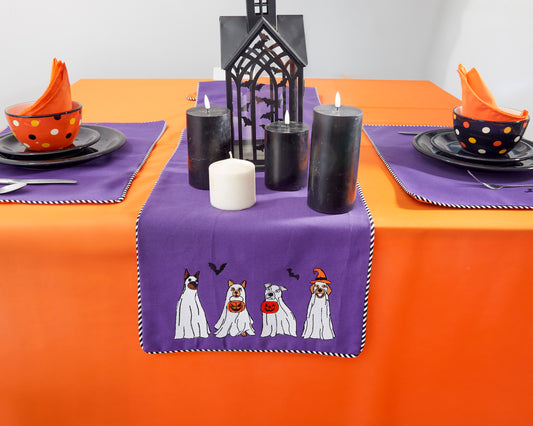Four "Ghostly" Dogs Table Runner