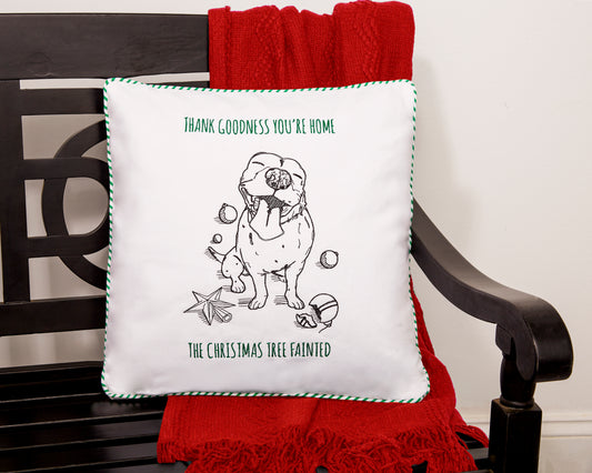 "Tree Fainted" Pitbull Pillow
